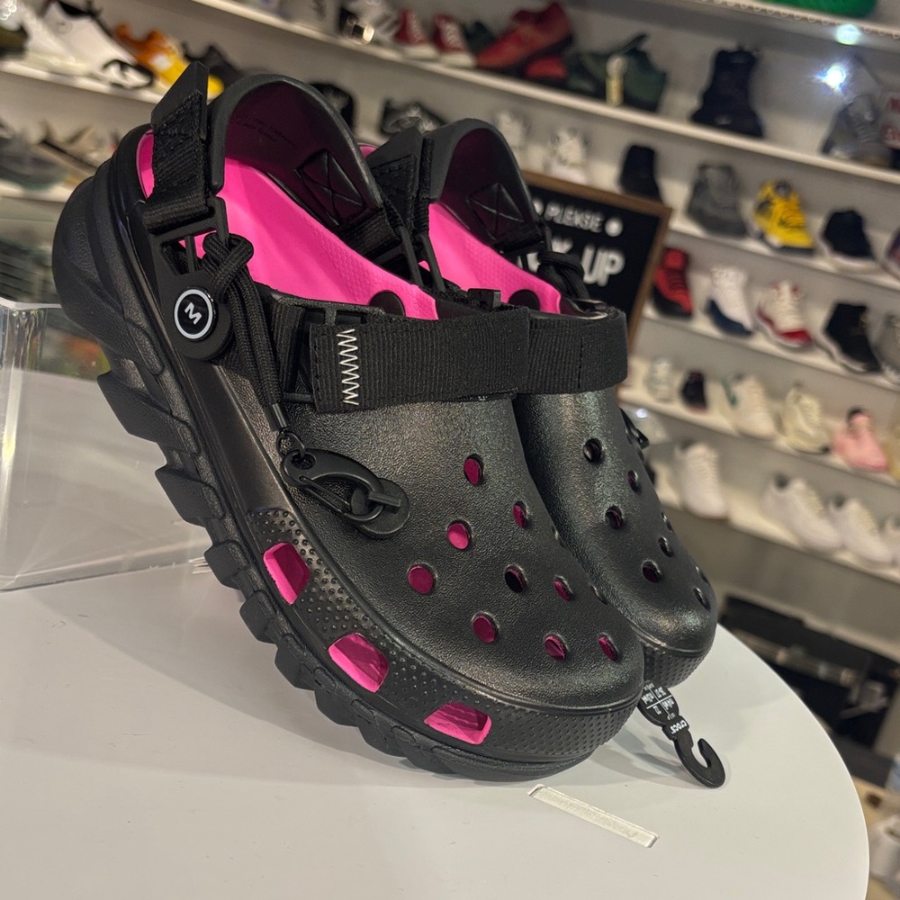 Post Malone x Crocs Duet Max Clog II size Medium M mens 4 wmns 6 Pink Black